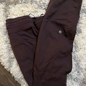 Lululemon Athletica Burgendy dance studio joggers
